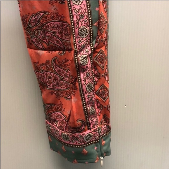 Z&L Paisley Light Weight Pink Harem Pants Size S L - Picture 3 of 10